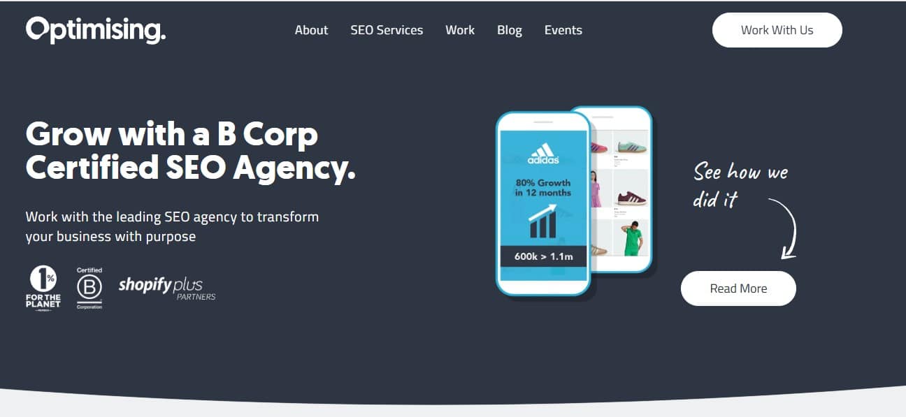 Optimising website
