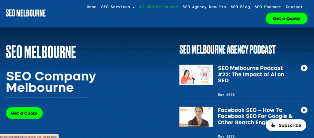 SEO Melbourne website