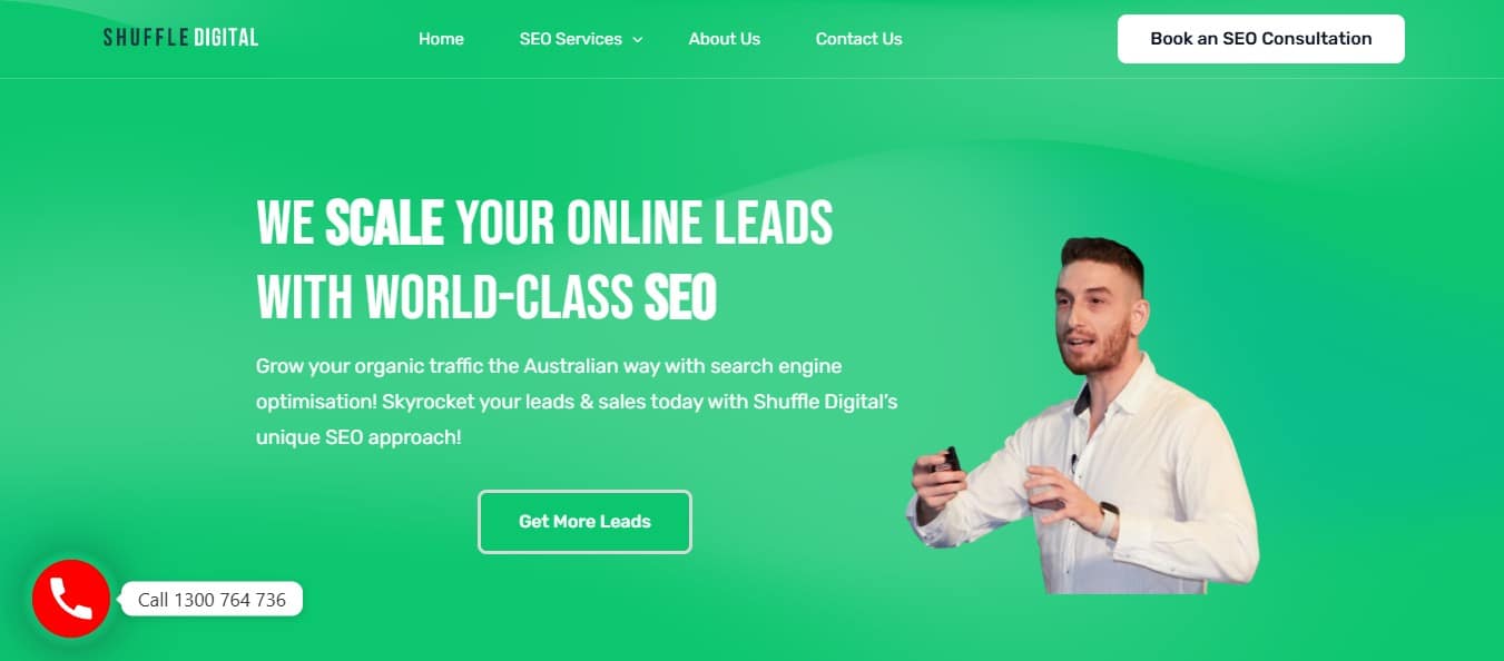 Shuffle digital website